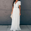 Be-Bohemian-Short Sleeve White Lace Dress