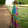 Bohemian Kimono - Bold Prints w Belt-Be-Bohemian