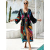 Bohemian Kimono - Bold Prints w Belt-Be-Bohemian