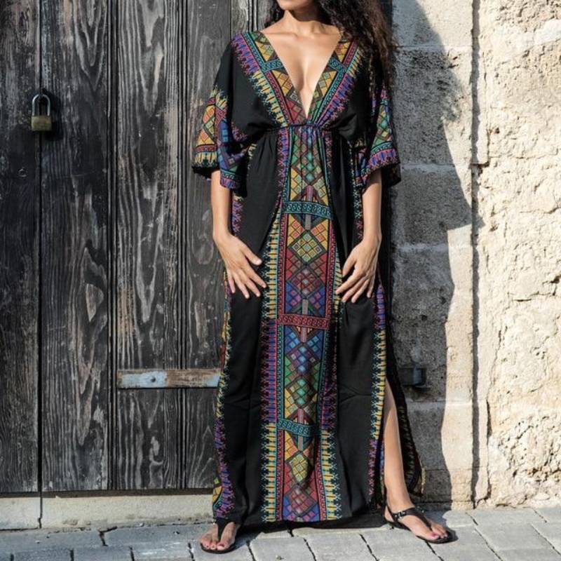 Bohemian Beachwear - Beach Maxi Cover up-Be-Bohemian