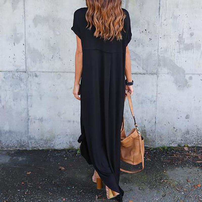 Bohemian Dress - Casual Loose Pocket-Be-Bohemian