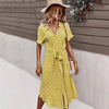 Bohemian Dress - Floral Casual Midi-Be-Bohemian