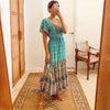 Bohemian Dress - Floral Print Sundress-Be-Bohemian
