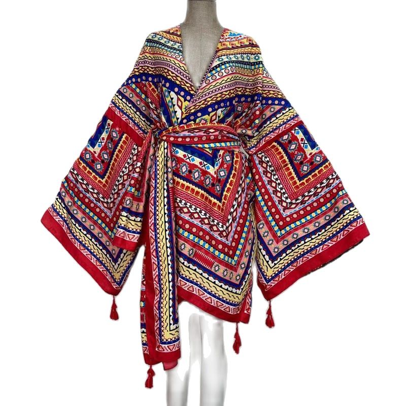 Bohemian Dress - Silk Robe-Be-Bohemian