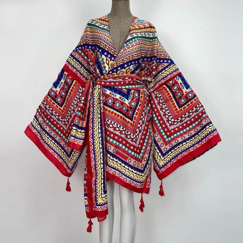 Bohemian Dress - Silk Robe-Be-Bohemian