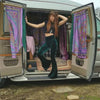 Bohemian Pants - Hi Waisted Velvet Flares-Be-Bohemian