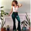 Bohemian Pants - Hi Waisted Velvet Flares-Be-Bohemian