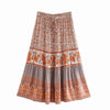 Bohemian Skirt - Paisley Floral Print-Be-Bohemian