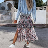 Bohemian Skirt - Summer Floral Split-Be-Bohemian
