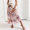 Bohemian Skirt - Summer Floral Split-Be-Bohemian