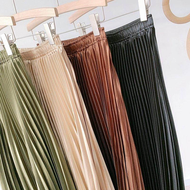 Bohemian Skirt - Vintage Pleated Satin-Be-Bohemian