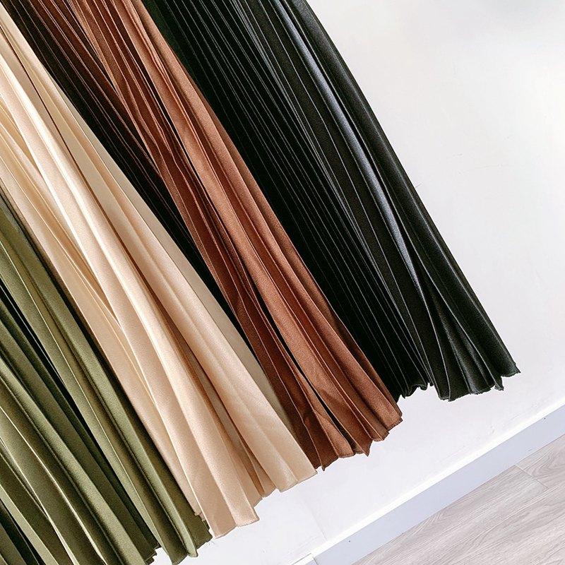 Bohemian Skirt - Vintage Pleated Satin-Be-Bohemian