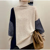 Bohemian Top - Color Blocked Turtleneck-Be-Bohemian