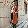 Bohemian Top - Leather Coat with Belt-Be-Bohemian