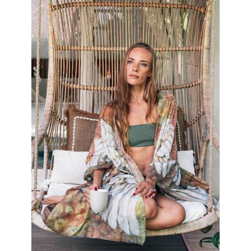 Boho Beachwear - Chiffon Angel Wings Kimono-Be-Bohemian