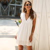 Boho Dress - Solid Hollow Out-Be-Bohemian