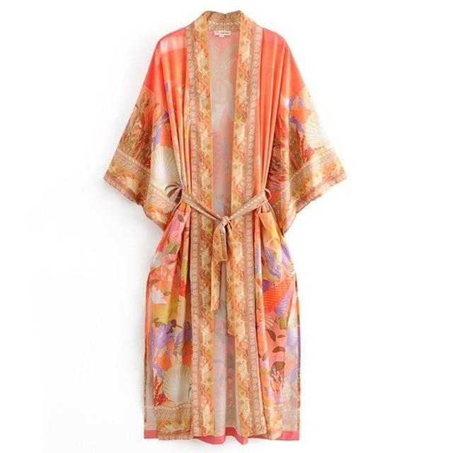 Be-Bohemian-Print Kimono