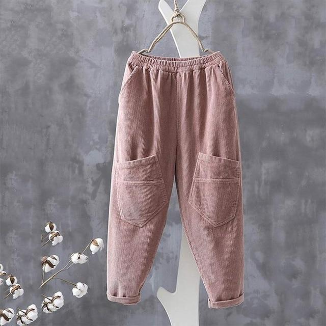 Be-Bohemian-Casual Corduroy Harem Pant