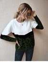 Boho Top - Leopard Knitted Sweater-Be-Bohemian
