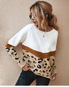 Boho Top - Leopard Knitted Sweater-Be-Bohemian