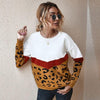 Boho Top - Leopard Knitted Sweater-Be-Bohemian