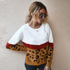 Boho Top - Leopard Knitted Sweater-Be-Bohemian