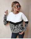 Boho Top - Leopard Knitted Sweater-Be-Bohemian