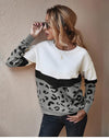 Boho Top - Leopard Knitted Sweater-Be-Bohemian