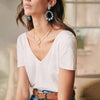 Boho Top - V neck Front and Back-Be-Bohemian
