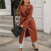 Bohemian Top - Leather Coat with Belt-Be-Bohemian